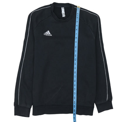 Adidas Mens Black Crew Neck Pullover Sweatshirt Size M