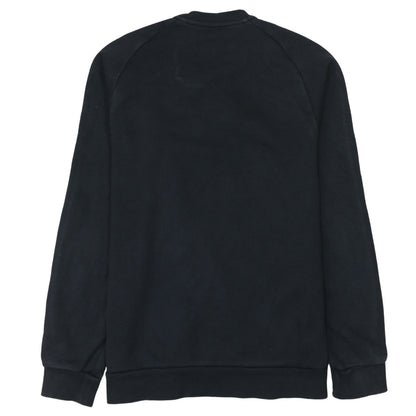 Adidas Mens Black Crew Neck Pullover Sweatshirt Size M