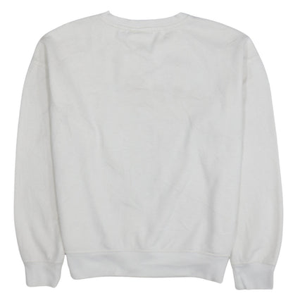 Disney Primark Women White Mickey Mouse Pullover Sweatshirt Size S 10/12