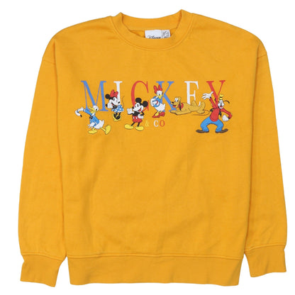 Disney Women’s Yellow Mickey & Co Sweatshirt XS Primark Cares