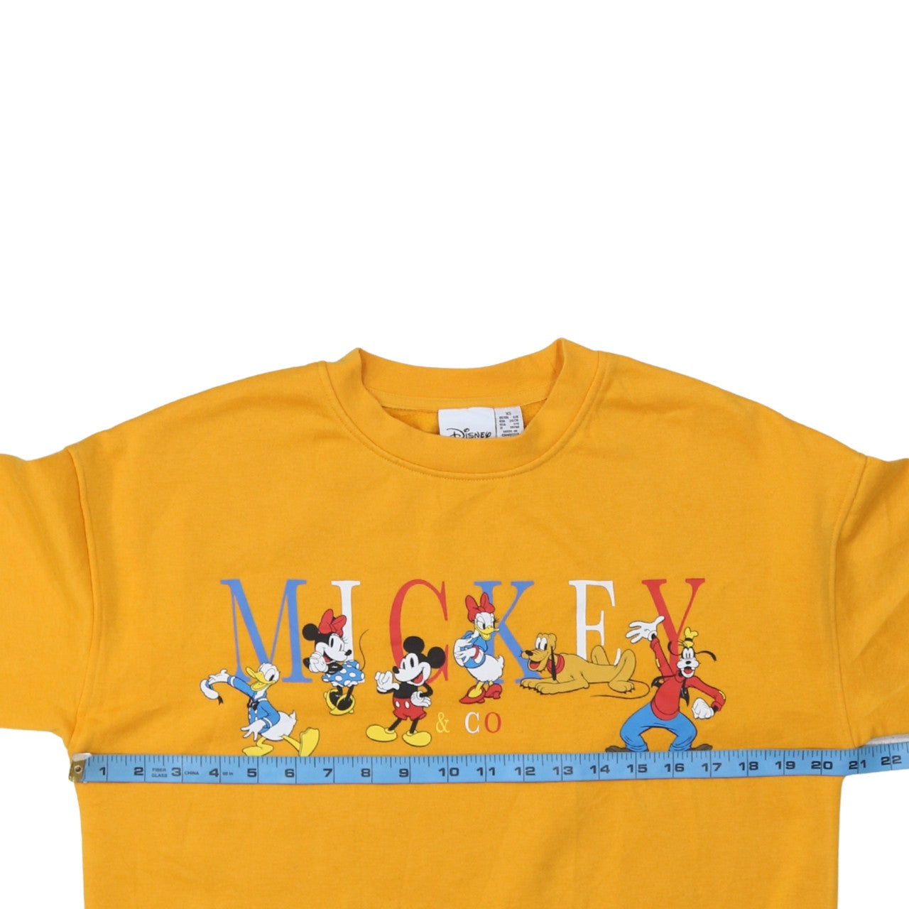 Disney Women’s Yellow Mickey & Co Sweatshirt XS Primark Cares