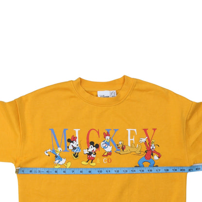 Disney Women’s Yellow Mickey & Co Sweatshirt XS Primark Cares