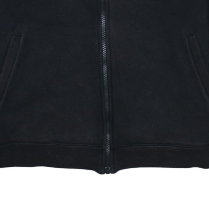 Nike Men's Black Medium Full Zip Track Jacket Fleece