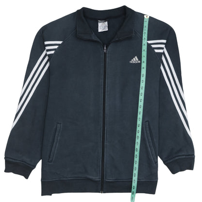 adidas Mens Black XL Track Jacket Full Zip Sports Top