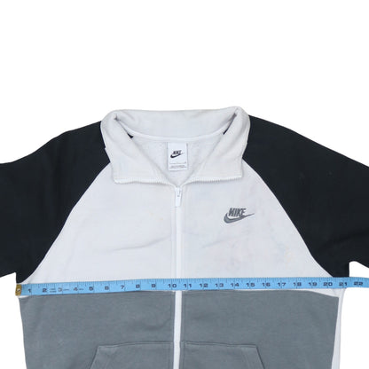 Nike Men's Black White Grey Full Zip Track Jacket Size S