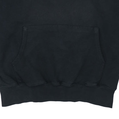 Timberland Men's Black Pullover Hoodie M Embroidered Logo Fleece