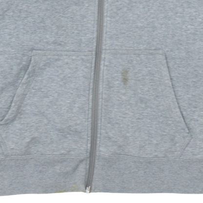 Nike Boys Grey Full Zip Hoodie Size 13-15 Years Fleece Sweatshirt