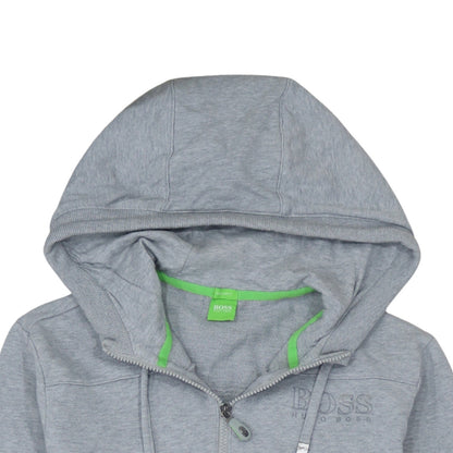 Hugo Boss Men's Grey Full Zip Hooded Sweatshirt Size S Regular Fit