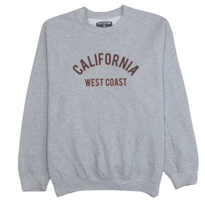 PrettyLittleThing Women Grey California West Coast Pullover Sweatshirt Size S