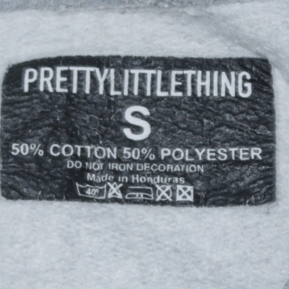 PrettyLittleThing Women Grey California West Coast Pullover Sweatshirt Size S