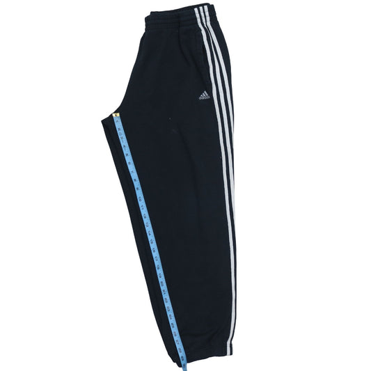 Adidas Men's Black 2XL Jogger Sweatpants with Side Stripes