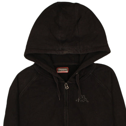 Kappa Men's Black XL Full Zip Hoodie Cotton Blend