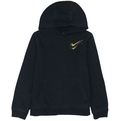 Nike Boys Black Pullover Hoodie 13-14 Years Logo Fleece Sweatshirt