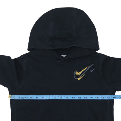 Nike Boys Black Pullover Hoodie 13-14 Years Logo Fleece Sweatshirt
