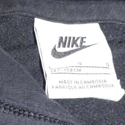 Nike Boys Black Pullover Hoodie 13-14 Years Logo Fleece Sweatshirt