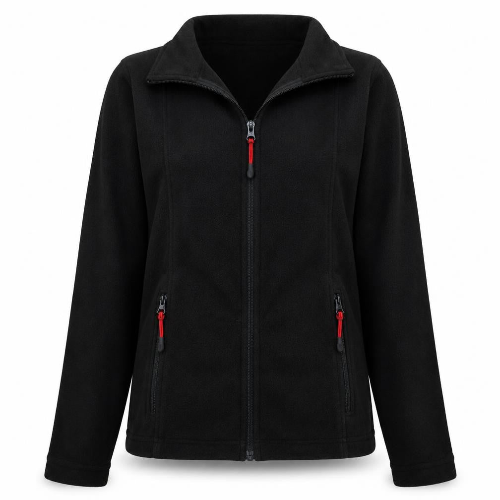Engelbert Strauss Women's Black Fleece Full Zip Active Jacket Size S