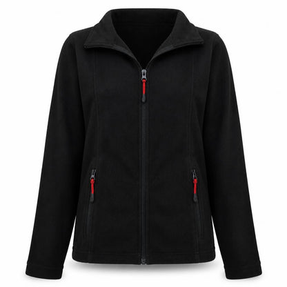 Engelbert Strauss Women's Black Fleece Full Zip Active Jacket Size S