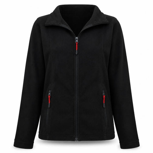 Engelbert Strauss Women's Black Fleece Full Zip Active Jacket Size S