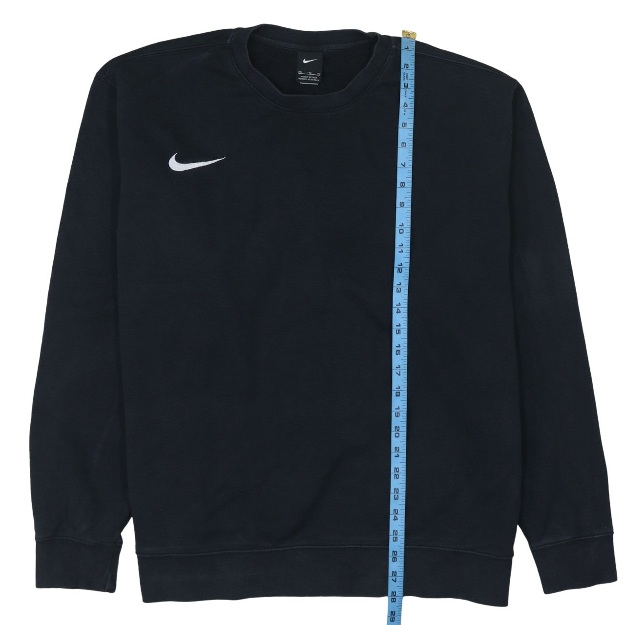 Nike Womens Black XXL Pullover Sweatshirt Cotton Blend Crew Neck