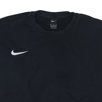 Nike Womens Black XXL Pullover Sweatshirt Cotton Blend Crew Neck