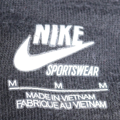 Nike Sportswear Women's Black Henley Hoodie Size M Cotton Blend