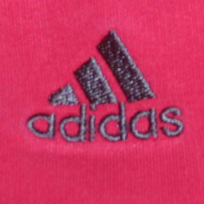 Adidas Womens Red Track Jacket Size 12 Full Zip Sports Top