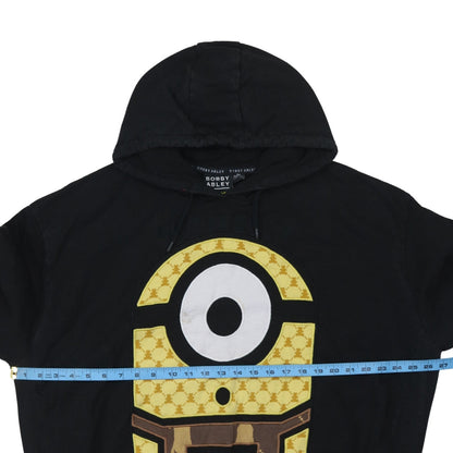 Bobby Abley Minions Black Hoodie 2XL Women Relaxed Fit Pullover