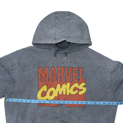 Primark Marvel Men's Grey Pullover Hoodie XL Graphic Fleece Sweatshirt
