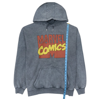 Primark Marvel Men's Grey Pullover Hoodie XL Graphic Fleece Sweatshirt