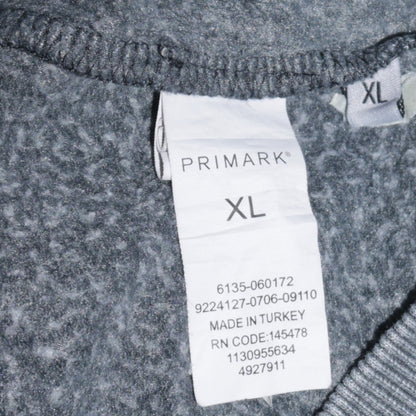 Primark Marvel Men's Grey Pullover Hoodie XL Graphic Fleece Sweatshirt
