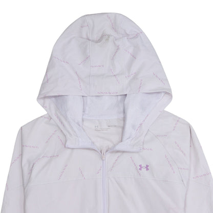 Under Armour Women's White Hooded Lightweight Sports Jacket Size S