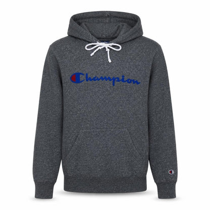 Champion Men's Grey Small Pullover Hoodie with Logo