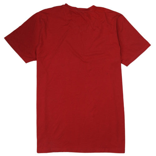 Puma Men's Red V-Neck Short Sleeve T-Shirt XL Classic Cotton