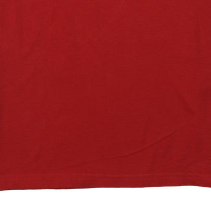 Puma Men's Red V-Neck Short Sleeve T-Shirt XL Classic Cotton