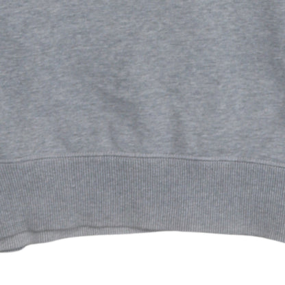 Nike Men's Grey Pullover Sweatshirt S Crew Neck Fleece Regular Fit