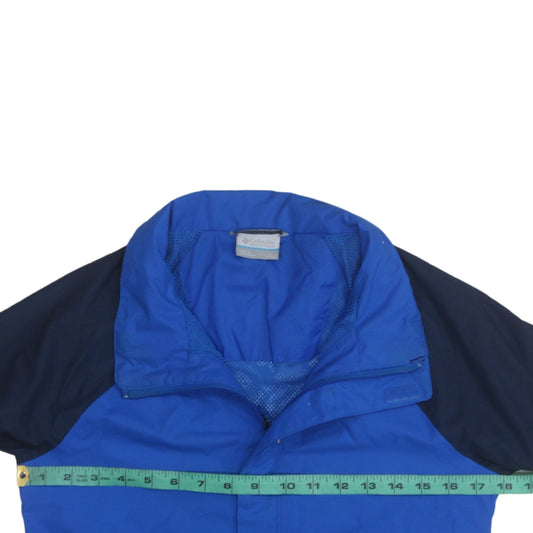 Columbia Mens Blue Windbreaker Jacket L Lightweight Outdoor Coat