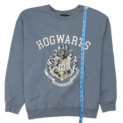 Harry Potter Women Grey Hogwarts Crest Sweatshirt Size 12-14 M