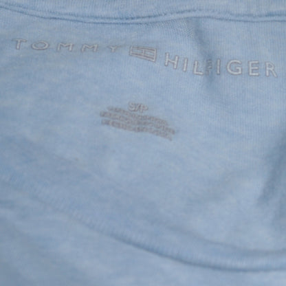 Tommy Hilfiger Men Blue Cotton Crew Neck Pocket T-Shirt Size S