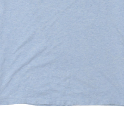 Tommy Hilfiger Men Blue Cotton Crew Neck Pocket T-Shirt Size S