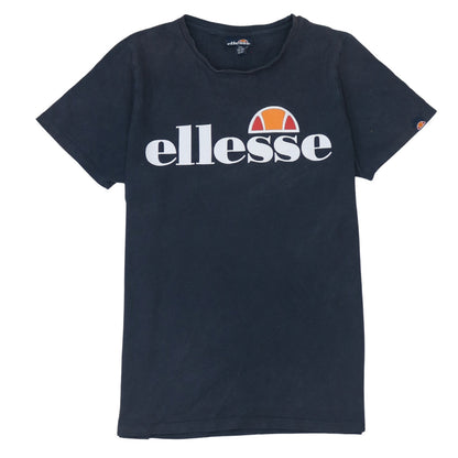 Ellesse Boys Black Logo Short Sleeve Cotton T-Shirt 13-14 Years