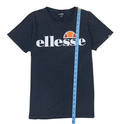 Ellesse Boys Black Logo Short Sleeve Cotton T-Shirt 13-14 Years