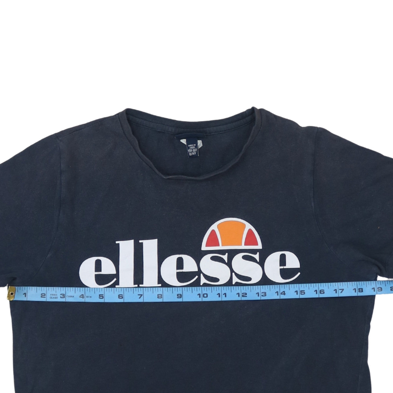 Ellesse Boys Black Logo Short Sleeve Cotton T-Shirt 13-14 Years
