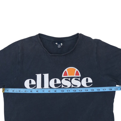 Ellesse Boys Black Logo Short Sleeve Cotton T-Shirt 13-14 Years