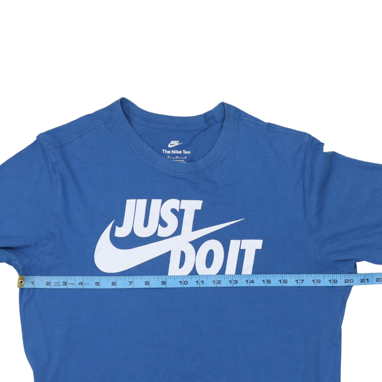 Nike Men's Blue 'Just Do It' Graphic Sports T-Shirt M