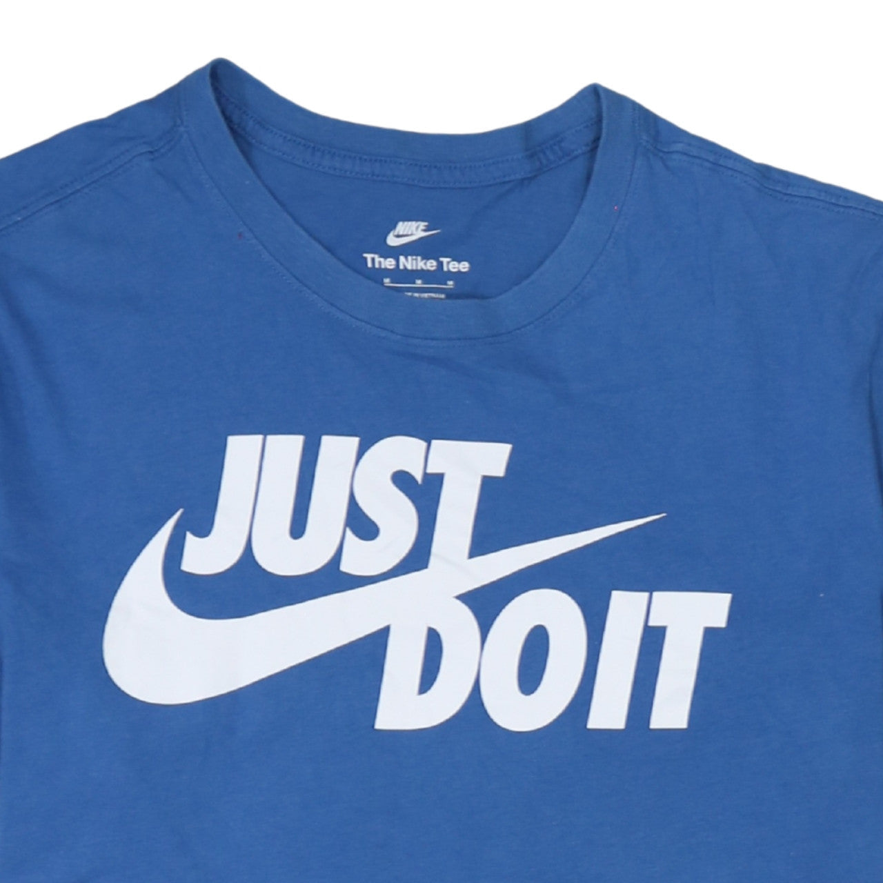 Nike Men's Blue 'Just Do It' Graphic Sports T-Shirt M