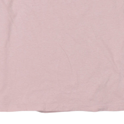 Tommy Jeans Women's Pink Long Sleeve Cotton T-Shirt Size L