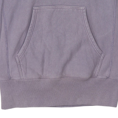Champion Womens Purple Reverse Weave Hoodie Medium Cotton Embroidered Logo