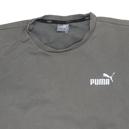 Puma Men's Grey Crew Neck Pullover Sweatshirt Size M