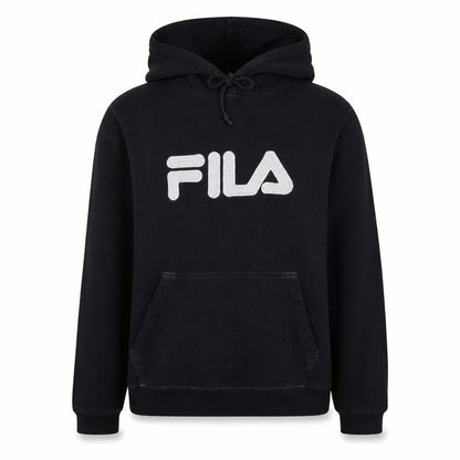 Fila Women's Black Pullover Hoodie Size M Logo Sweatshirt