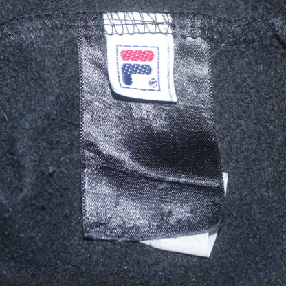 Fila Women's Black Pullover Hoodie Size M Logo Sweatshirt